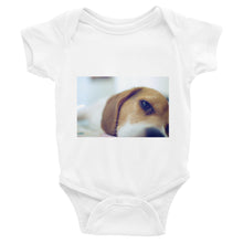 Load image into Gallery viewer, Infant Sleeping Beagle Onesie Bodysuit