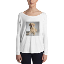 Load image into Gallery viewer, Ladies' Long Sleeve Golden Labrador Retriever Tshirt