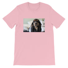 Load image into Gallery viewer, Short-Sleeve Unisex Black Cocker Spaniel Tshirt