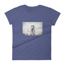 Load image into Gallery viewer, Women&#39;s Short Sleeve Black and White Emma Cocker Spaniel Tshirt