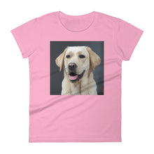 Load image into Gallery viewer, Women&#39;s short sleeve Golden Labrador Tshirt