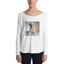 Load image into Gallery viewer, Ladies&#39; Long Sleeve Golden Labrador Retriever Tshirt