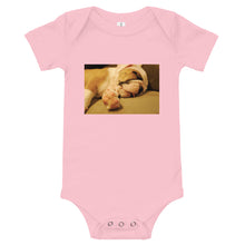 Load image into Gallery viewer, Sleeping Bulldog Puppy Infant Onesie Bodysuit