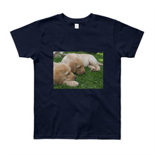 Load image into Gallery viewer, Youth Short Sleeve Yellow Labrador Puppies Tshirt