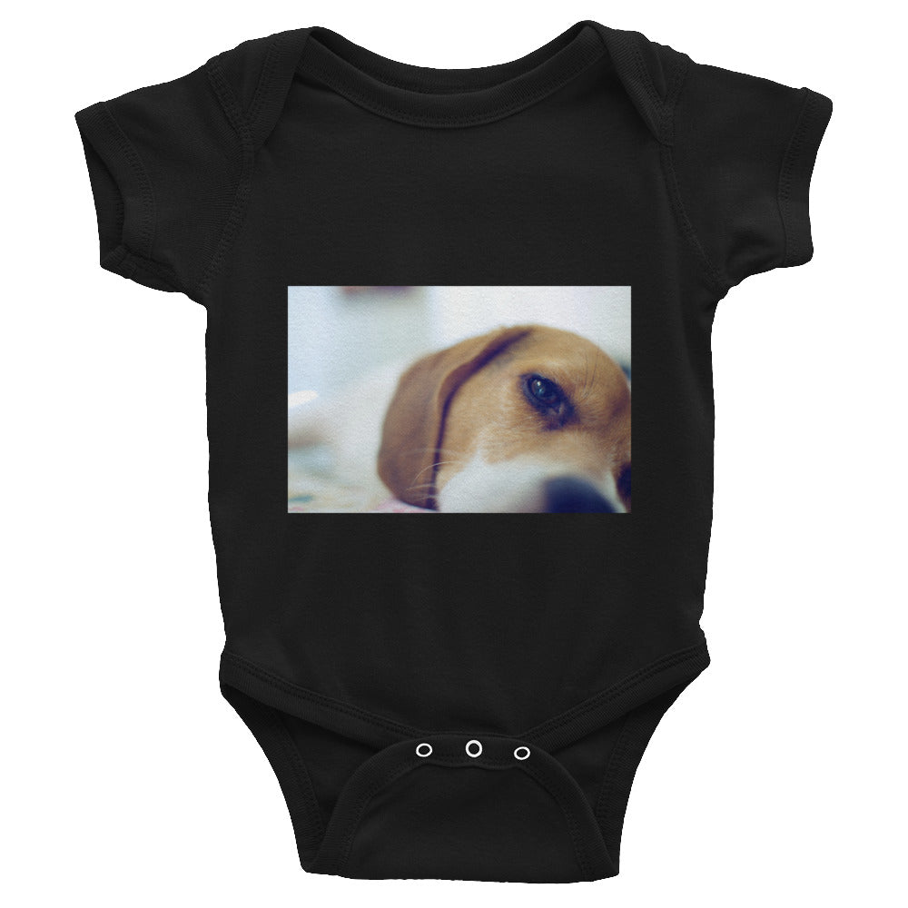 Infant Sleeping Beagle Onesie Bodysuit