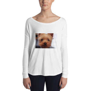 Ladies' Long Sleeve Yorkshire Terrier Tshirt