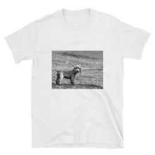 Load image into Gallery viewer, Short-Sleeve Unisex Black and White Lala Cocker Spaniel Tshirt