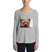 Load image into Gallery viewer, Ladies&#39; Long Sleeve Yorkshire Terrier Tshirt