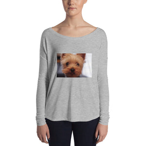 Ladies' Long Sleeve Yorkshire Terrier Tshirt