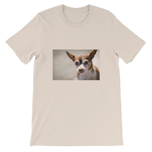 Short-Sleeve Brown Chihuahua Beach Day Unisex Tshirt
