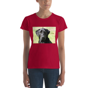 Women's short sleeve Outdoor Black Labrador Tshirt