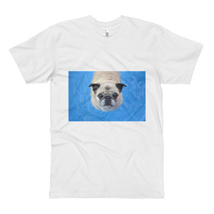 Unisex Pool Pug Jersey Tall Tshirt