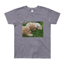 Load image into Gallery viewer, Youth Short Sleeve Yellow Labrador Puppies Tshirt